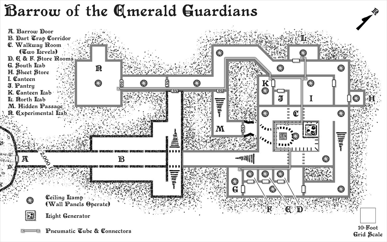 Nibirum Map: barrow of the emerald guardians by Wyvern